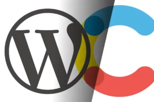 WordPress vs Contentful logos