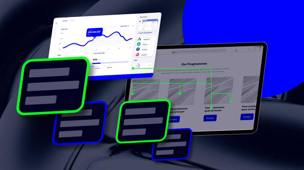 Featured blog image displaying website elements and performance data